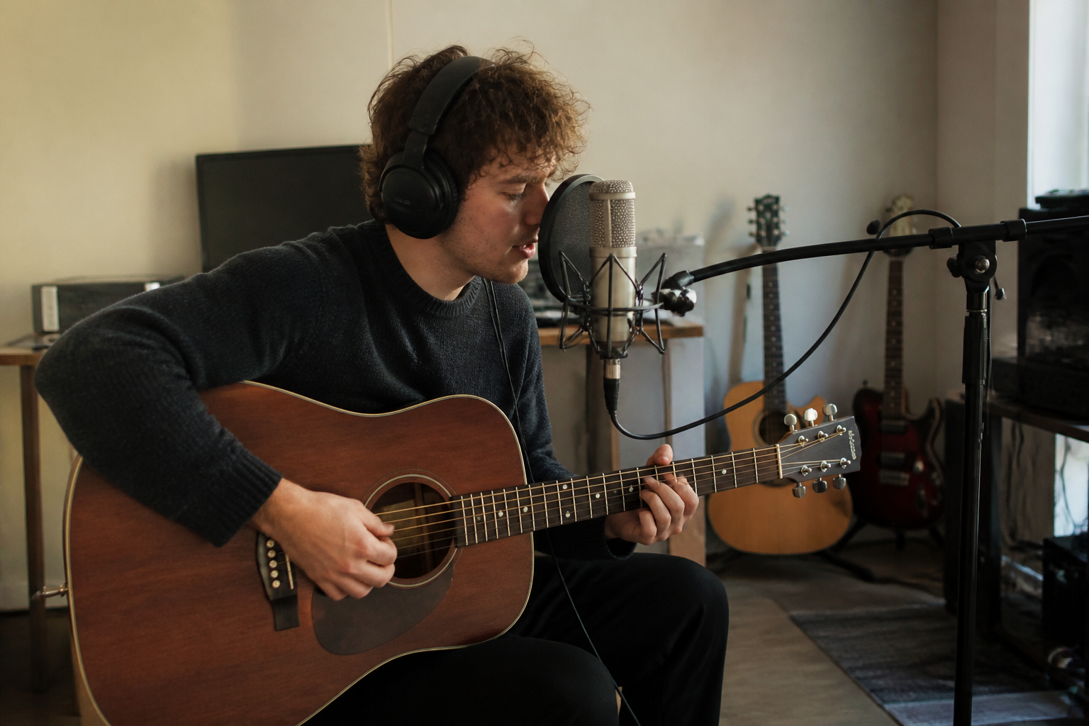 Gitaar zang opnemen thuis indie